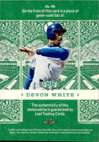 2025 Devon White Leaf Lumber BLUE JUMBO BAT 07/15 RELIC #GL-35 Toronto Blue Jays