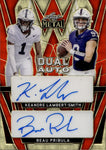 2024 Keandre Lambert-Smith Beau Pribula Leaf Metal GOLD PRISMATIC DUAL ROOKIE AUTO 1/1 ONE OF ONE AUTOGRAPH #DA-16 Penn State Nittnay Lions