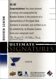2024-25 Brayden Schenn Upper Deck Ultimate SIGNATURES AUTO AUTOGRAPH #US-BS St. Louis Blues
