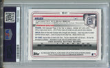 2020 Jordan Walker Bowman Chrome Draft 1ST BOWMAN PURPLE REFRACTOR 062/250 PSA 10 #BD57 St. Louis Cardinals 5866 *Scratched Case*