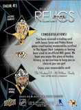 2024-25 Juuse Saros Pekka Rinne Upper Deck Black Diamond DUAL JERSEY RELIC #DMDR-RS Nashville Predators