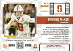 2023 Tanner McKee Panini Chronicles CONTENDERS OPTIC COLLEGE TICKET ROOKIE AUTO 67/99 AUTOGRAPH RC #25 Philadelphia Eagles
