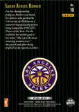 2025 Sarah Ashlee Barker Panini Select SCORE SELECT THROWBACK WHITE DISCO ROOKIE 35/75 Los Angeles Sparks #10