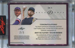 2024 Bert Blyleven Shane Bieber Leaf Decadence PINK DUAL AUTO 2/3 Autograph #DA-4 Cleveland Indians Guardians