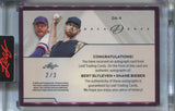 2024 Bert Blyleven Shane Bieber Leaf Decadence PINK DUAL AUTO 2/3 Autograph #DA-4 Cleveland Indians Guardians