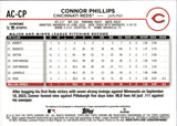 2024 Connor Phillips Topps Chrome PURPLE SPECKLE REFRACTOR ROOKIE AUTO 157/299 AUTOGRAPH #AC-CP Cincinnati Reds