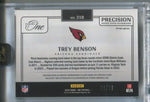 2024 Trey Benson Panini One GREEN PRECISION ROOKIE JUMBO PATCH AUTO 32/40 AUTOGRAPH RELIC #318 Arizona Cardinals