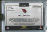 2024 Trey Benson Panini One GREEN PRECISION ROOKIE JUMBO PATCH AUTO 32/40 AUTOGRAPH RELIC #318 Arizona Cardinals