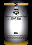2025 Michelle McCool Topps Chrome WWE BLUE REFRACTOR LEGENDARY INSCRIPTION AUTO 112/150 AUTOGRAPH #LCA-MM WWE HOF