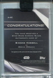2023 Simone Kessell as Breha Organa Topps Chrome Black Star Wars AUTO AUTOGRAPH #A-KE
