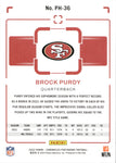 2022 Brock Purdy Panini Chronicles Photogenic ROOKIE RC #PH-36 San Francisco 49ers 1