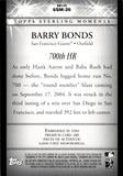 2007 Barry Bonds Topps Sterling SIX PIECE JERSEY 03/10 RELIC #6SM-26 San Francisco Giants