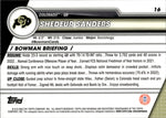 2023 Shedeur Sanders Bowman University Chrome 1ST BOWMAN ROOKIE RC #16 Cleveland Browns