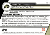 2023 Shedeur Sanders Bowman University Chrome 1ST BOWMAN ROOKIE RC #16 Cleveland Browns