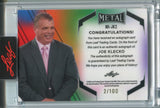 2024 Joe Klecko Leaf Metal BLUE INSCRIPTIONS AUTO 002/100 AUTOGRAPH #MI-JK2 New York Jets