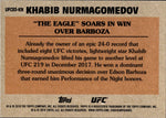 2018 Khabib Nurmagomedov Topps Chrome UFC 1983 BASEBALL DESIGN #UFC83-KN Lightweight