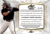 2020 Jasson Dominguez Leaf Trinity LOGO PATCH AUTO 27/50 AUTOGRAPH RELIC #PA-JD1 New York Yankees