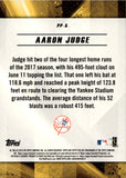 2018 Aaron Judge Topps Fire GOLD MINTED POWER PRODUCERS #PP-5 New York Yankees