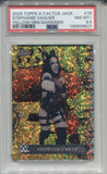 2025 Stephanie Vaquer Topps Chrome x Cactus Jack YELLOW MINI DIAMOND REFRACTOR 63/75 PSA 8.5 #79 Monday Night Raw 8623