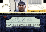 2001 LaDainian Tomlinson Fleer Focus ROOKIE CERTIFIED CUTS AUTO AUTOGRAPH #CCLT San Diego Chargers HOF