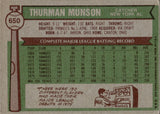 1976 Thurman Munson Topps AL ALL STAR #650 New York Yankees