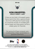 2025-26 Kon Knueppel Topps RED ROOKIE PHOTO SHOOT AUTO 1/5 AUTOGRAPH RC #RP-KK Charlotte Hornets