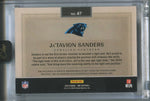 2024 Ja'Tavion Sanders Panini One RED ROOKIE DUAL PATCH AUTO 57/75 AUTOGRAPH RELIC #47 Carolina Panthers
