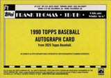 2025 Frank Thomas Topps SILVER PACK 1990 DESIGN PURPLE REFRACTOR AUTO 40/50 AUTOGRAPH #90CA-FT Chicago White Sox