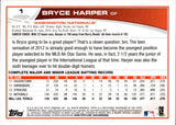 2012 Bryce Harper Topps TARGET RED BORDER #1 Washington Nationals