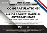 2024 Steve Garvey Topps Series 2 RED MAJOR LEAGUE MATERIAL JERSEY AUTO 16/25 AUTOGRAPH RELIC #MLMA2-SG Los Angeles Dodgers