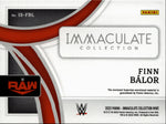 2022 Finn Balor Panini Immaculate WWE IMMACULATE STANDARD JUMBO JACKET 58/99 RELIC #IS-FBL Monday Night Raw