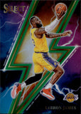 2023-24 LeBron James Panini Select GREEN PRISM THUNDER LANE #8 Los Angeles Lakers