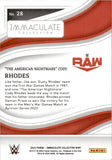 2023 "The American Nightmare" Cody Rhodes Panini Immaculate SILVER 09/75 #28 Monday Night Raw