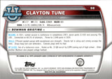 2022 Clayton Tune Bowman University Chrome 1ST BOWMAN ROOKIE AUTO AUTOGRAPH #98 Arizona Cardinals