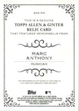 2021 Marc Anthony Topps Allen & Ginter FULL SIZE SHIRT RELIC #AGA-MA Grammy Winner