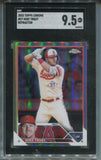 2023 Mike Trout Topps Chrome REFRACTOR SGC 9.5 #27 Anaheim Angels 9593