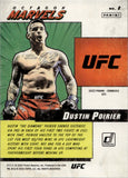 2022 Dustin Poirier Panini Donruss UFC HOLO ORANGE LASER OCTAGON MARVELS #8 Lightweight