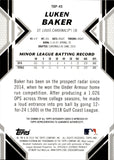 2019 Luken Baker Bowman Platinum TOP PROSPECT AUTO AUTOGRAPH #TOP-45 St. Louis Cardinals