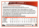 2013 Bryce Harper Topps SP PHOTO VARIATION #1.3 Washington Nationals