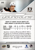 2024-25 Cutter Gauthier Upper Deck Series 1 YOUNG GUNS ROOKIE RC #212 Anaheim Ducks
