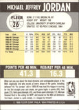 1990-91 Michael Jordan Fleer #26 Chicago Bulls HOF 1