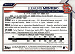 2021 Elehuris Montero Bowman Chrome Prospects YELLOW ICE 33/50 #BCP-116 St. Louis Cardinals