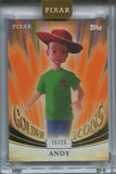 2025 Andy Topps Chrome Pixar Gold ORANGE GOLDEN ICONS 18/25 #GI-3 Toy Story