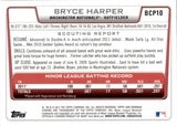 2012 Bryce Harper Bowman Chrome PROSPECT #BCP10 Washington Nationals