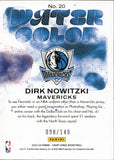 2023-24 Dirk Nowitzki Panini Court Kings RED WATER COLOR 098/149 #20 Dallas Mavericks HOF