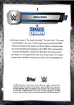 2025 Roman Reigns Topps Chrome WWE GREEN REFRACTOR 48/99 #3 Friday Night Smackdown