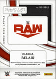 2022 Bianca Belair Panini Immaculate WWE JUMBO MAT 85/99 RELIC #RC-BBL2 Monday Night Raw