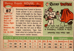 1955 Frank House Topps #87 Detroit Tigers BV $15