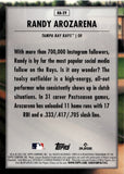2023 Randy Arozarena Topps Update Series HOME FIELD ADVANTAGE #HA-29 Tampa Bay Rays