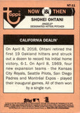2018 Shohei Ohtani Topps Heritage NOW & THEN ROOKIE RC #NT-11 Anaheim Angels